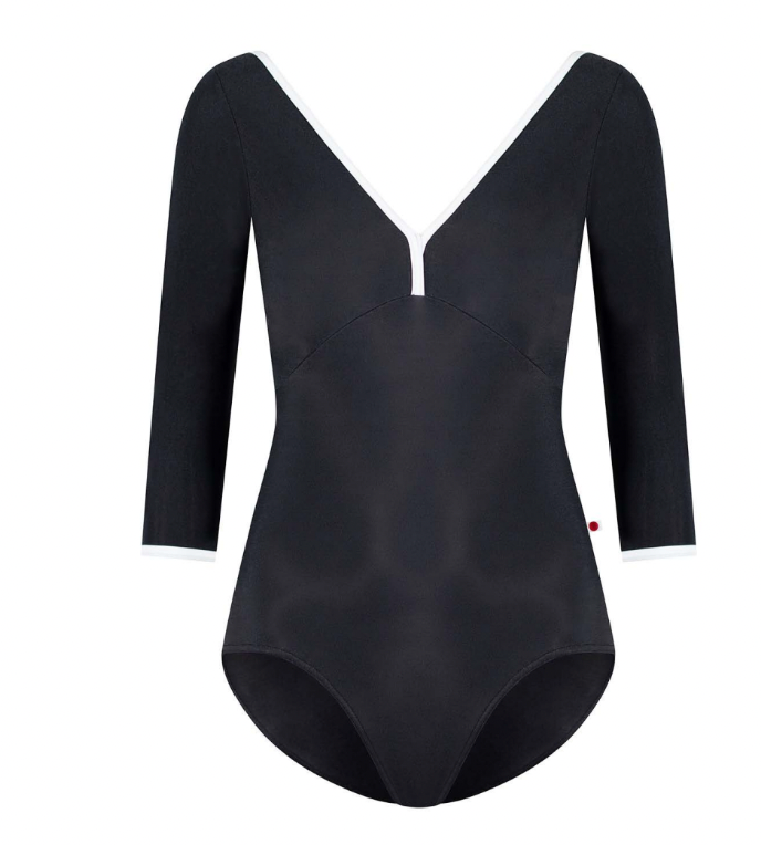 Alicia Three Quarter Sleeve Leotard