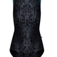 Sofiane Tank Leotard in Black Velvet