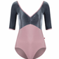 Elli Half Sleeve Leotard with Velvet Bodice