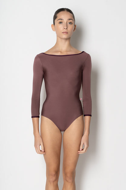 Sofiane Three-Quarter Sleeve Leotard