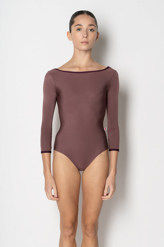 Sofiane Three-Quarter Sleeve Leotard