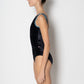 Sofiane Tank Leotard in Black Velvet